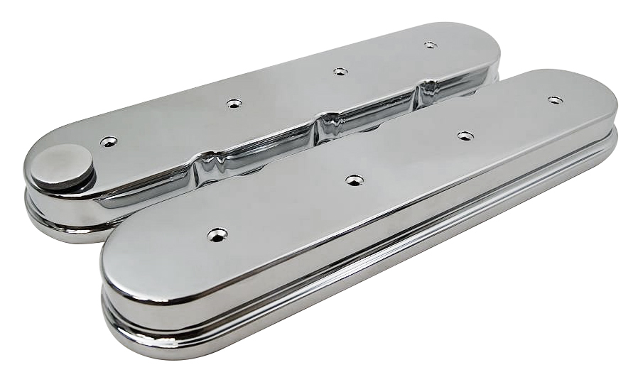 RACING POWER CO-PACKAGED GM LS Cast Aluminum Valve Covers R6369