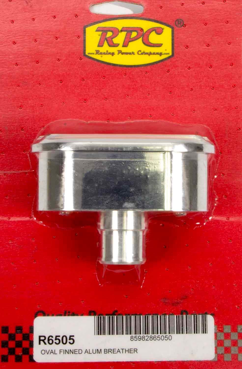 RACING POWER CO-PACKAGED Alum Finned V/C Breather Polished R6505