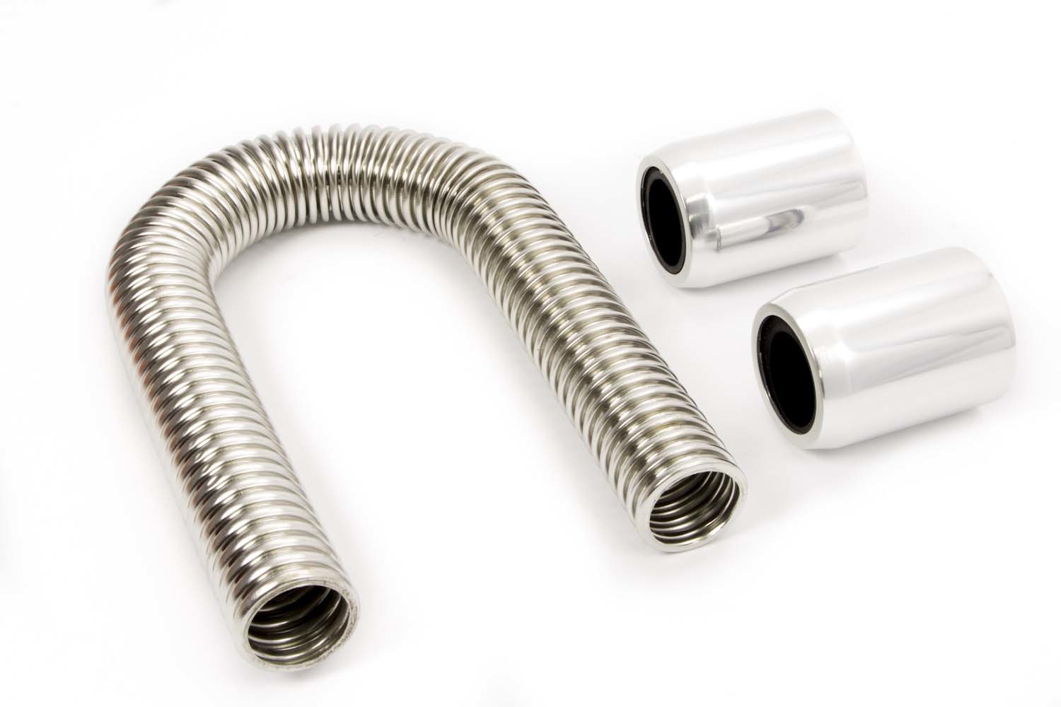 RACING POWER CO-PACKAGED 36in Stainless Hose Kit w/Polished Ends R7307
