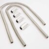 RACING POWER CO-PACKAGED 2-44in Stainless Heater Hose Kit w/Chrome Ends R7314