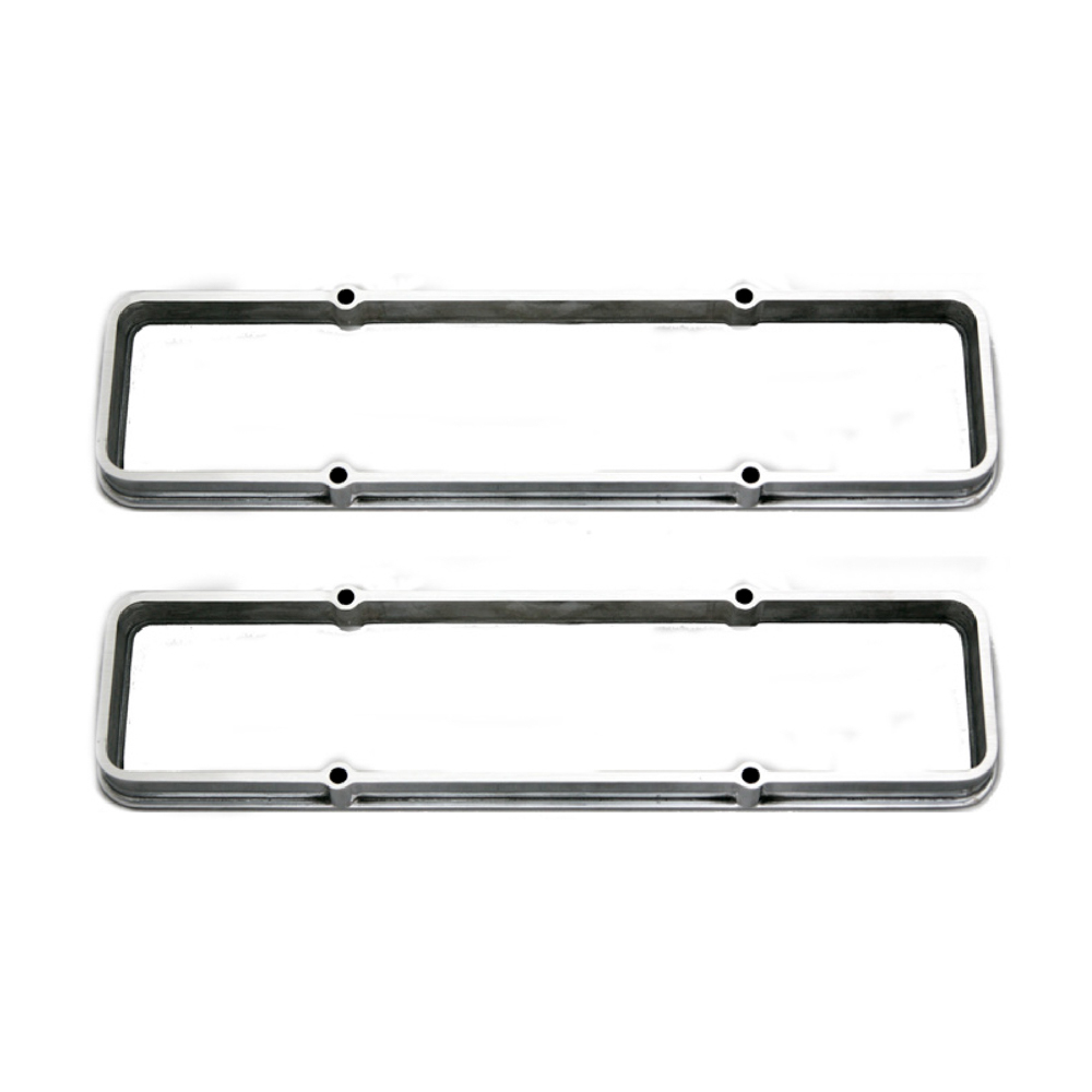 RACING POWER CO-PACKAGED SB Chevy Valve Cover Spacer 1In Polished R7664