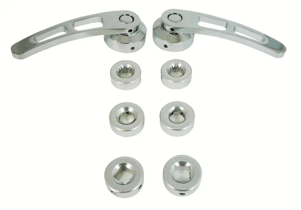 RACING POWER CO-PACKAGED Chrome Alum Door Handle 4-1/4In Long R8406