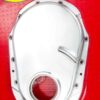 RACING POWER CO-PACKAGED BBC 91-95 Alum Timing Chain Cover Polished R8425