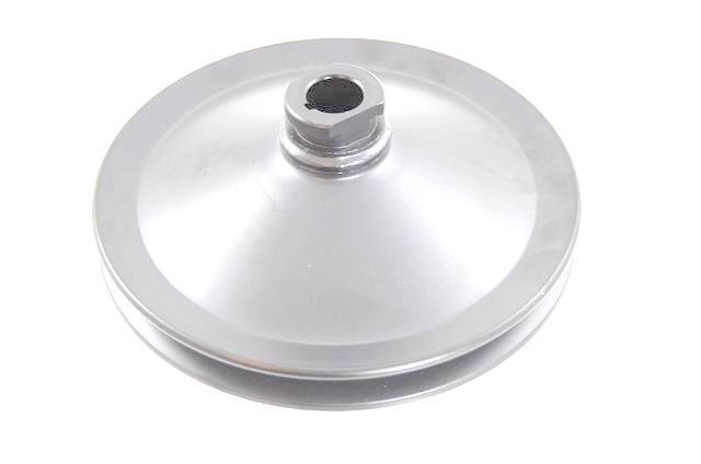 RACING POWER CO-PACKAGED 283/327 GM SB Power Stee ring Pulley Chrome R8946
