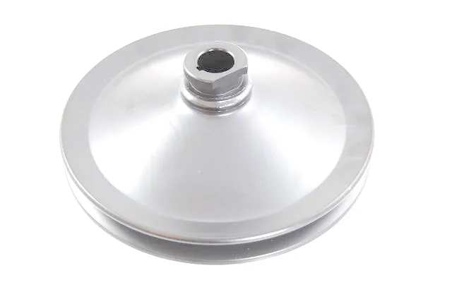 RACING POWER CO-PACKAGED 283/327 GM SB Power Stee ring Pulley Chrome R8946