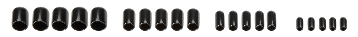 RACING POWER CO-PACKAGED Vacuum Line Caps 20 Pcs. C CAPS (20 KIT ) R9009BK