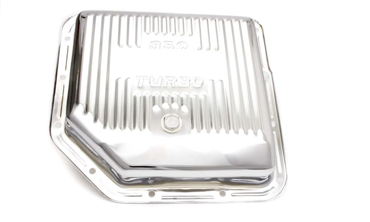 RACING POWER CO-PACKAGED TH350 Trans Pan Chrome Steel Finned R9122