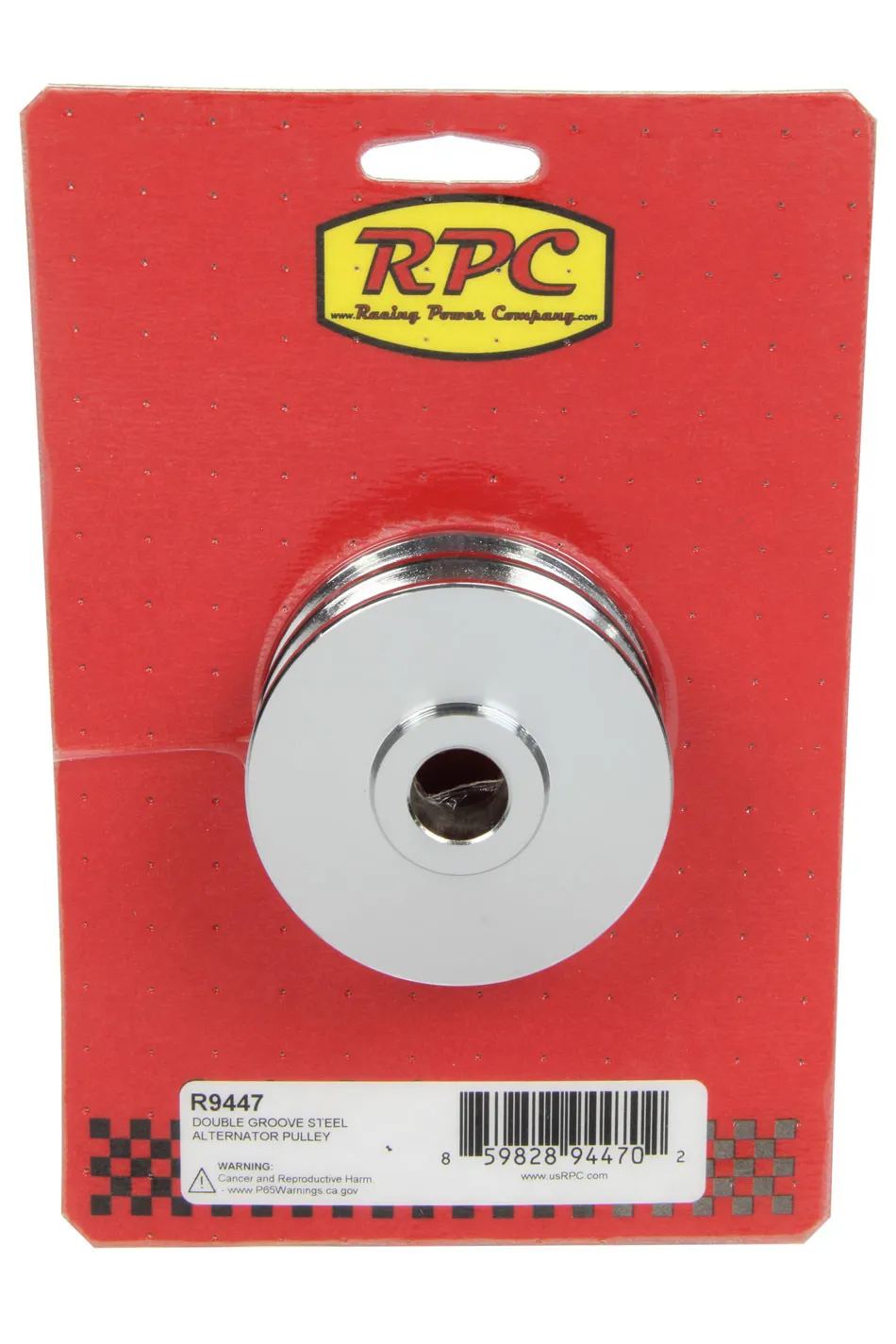 RACING POWER CO-PACKAGED Double Groove Alternator Pulley R9447