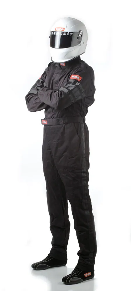 RACEQUIP Black Suit Single Layer Large 110005RQP