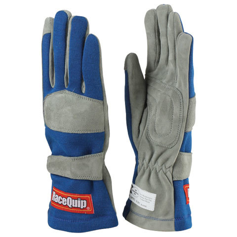 RACEQUIP Gloves Single Layer X-Large Blue SFI 351026RQP