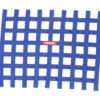RACEQUIP Ribbion Window Net Blue Non-SFI 721025RQP
