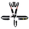 RACEQUIP 5pt Harness HNR Ratchet L&L Black 815005RQP