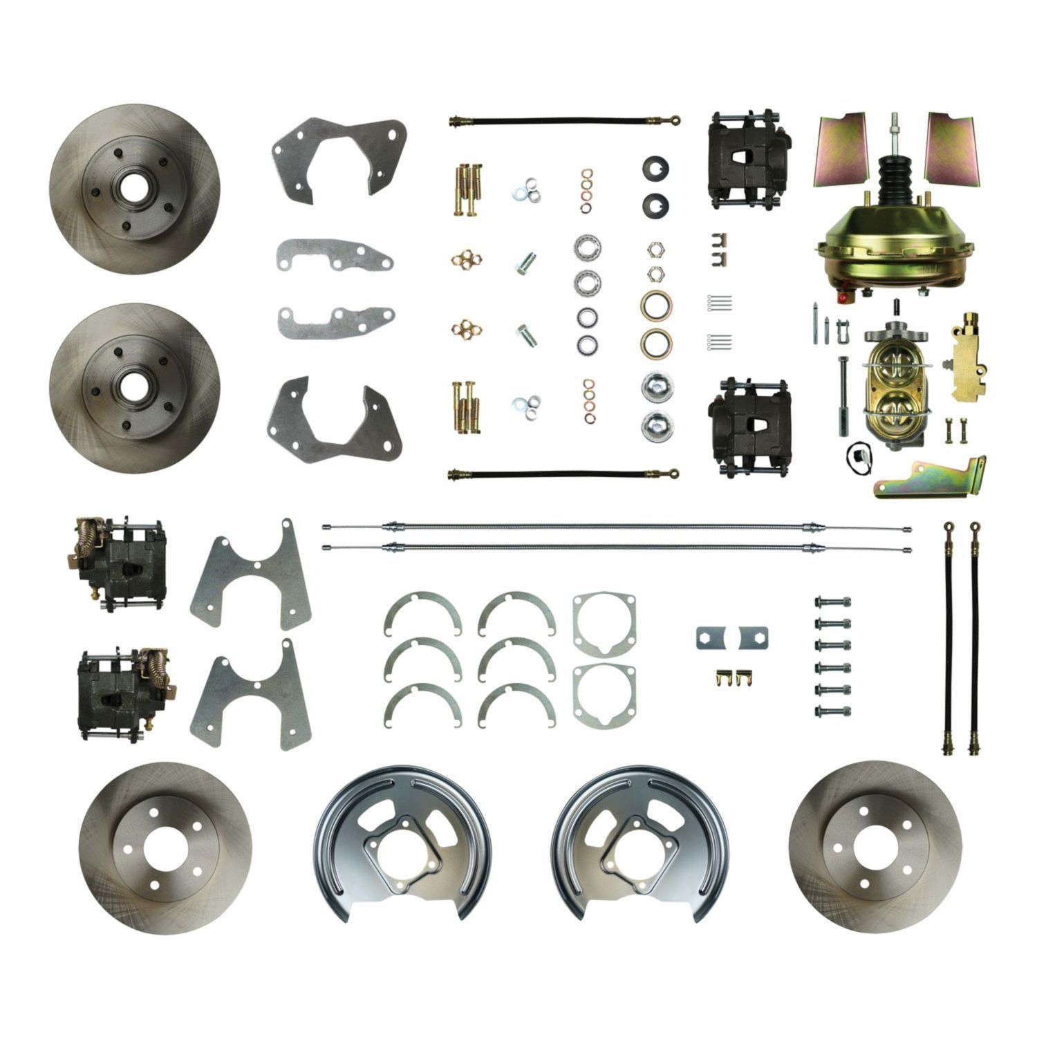RIGHT STUFF DETAILING 65 - 68 Full Size Chevy Brake Conversion Kit FSC654DCC