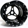 RACE STAR INDUSTRIES 53 Jr Dragster Pair 8x8 Single Beadlock Black 53-88SBL