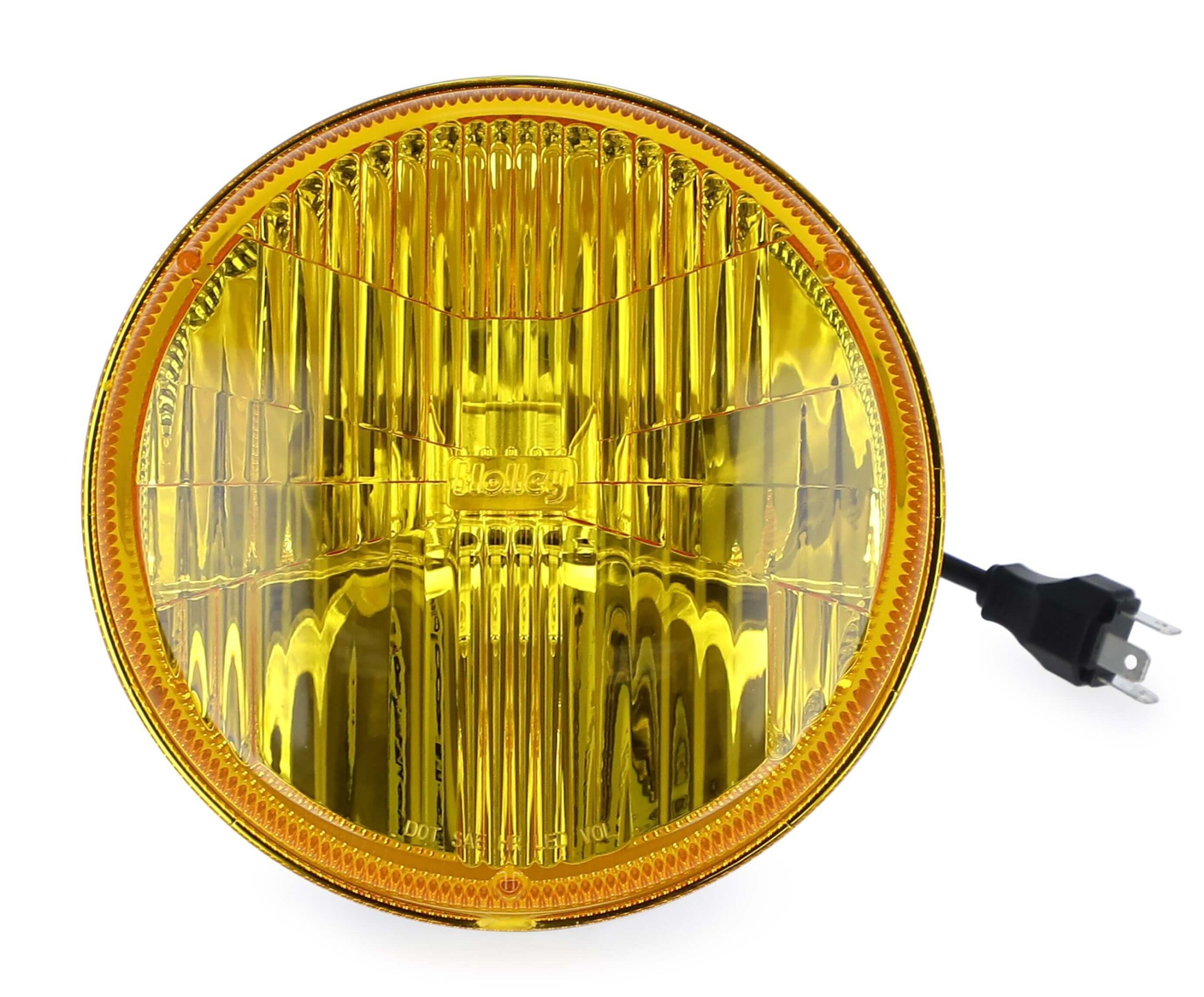 RETROBRIGHT Headlight LED Sealed 7in Round Yellow Each LFRB115