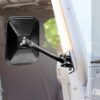 RUGGED RIDGE Quick Release Side Mirro r Black Rectangular 11025.13