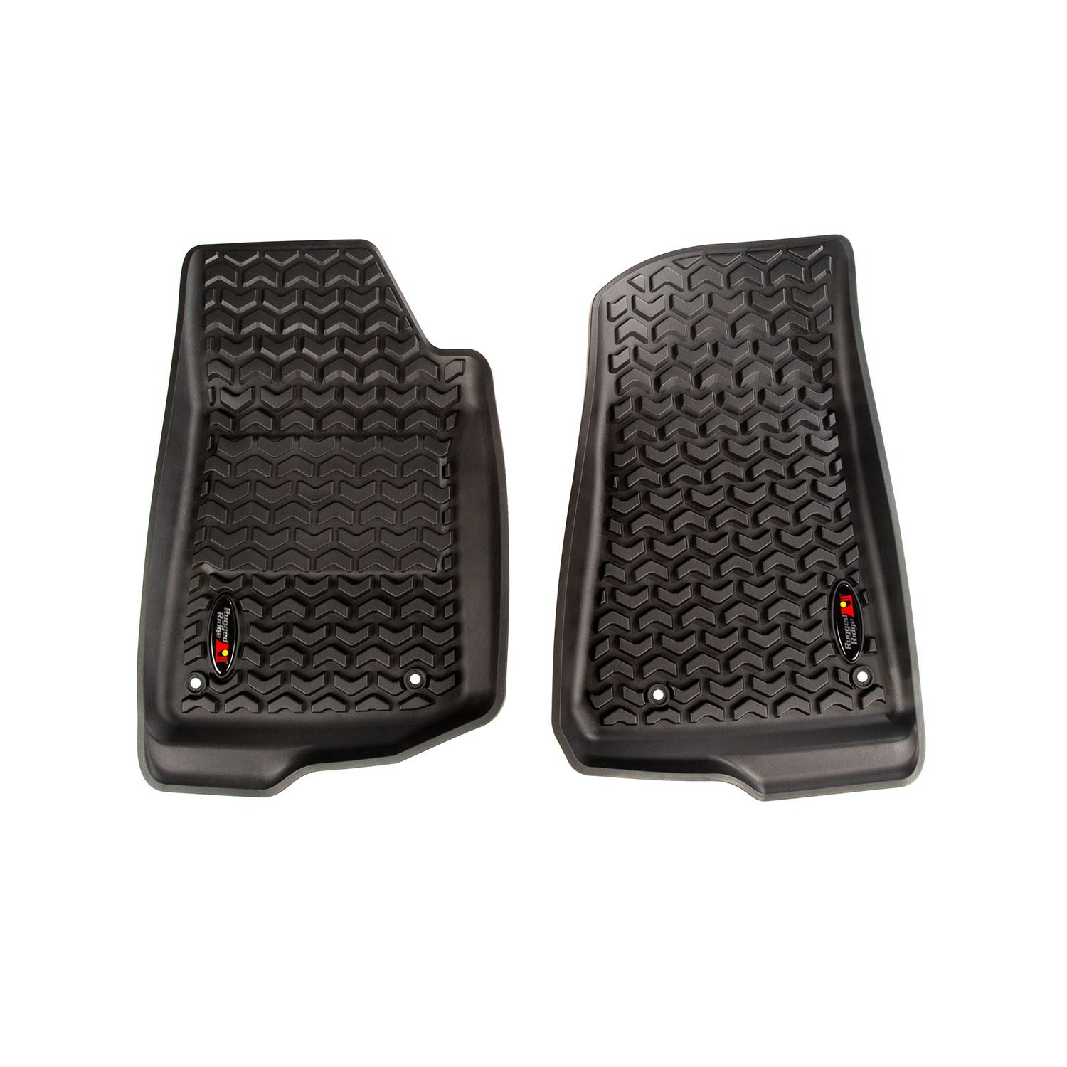 RUGGED RIDGE Front Floor Liners Black 18- Jeep Wrangler JL 12920.36