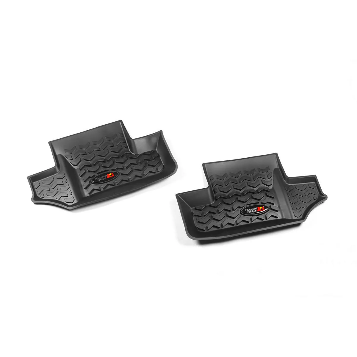 RUGGED RIDGE Floor Liners Rear Black 07-18 Jeep Wrangler 12950.02