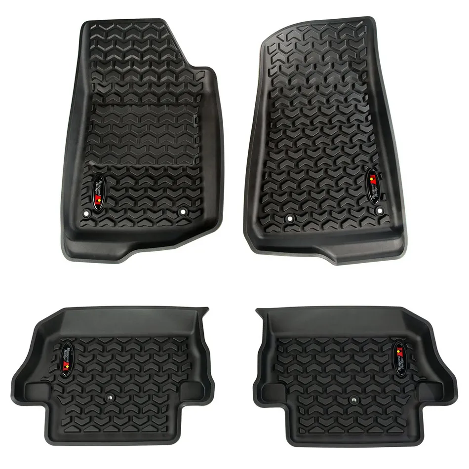 RUGGED RIDGE Front & Rear Floor Liner 18- Jeep Wrangler JL 12987.43