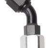 RUSSELL #6 45 Deg Hose Fitting Black/Silver 610093