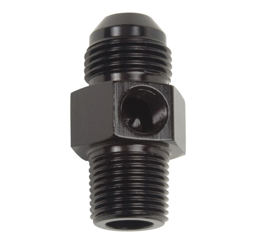 RUSSELL P/C #6 to 3/8 NPT Str Adptr Fitting w/ 1/8 NPT 670063