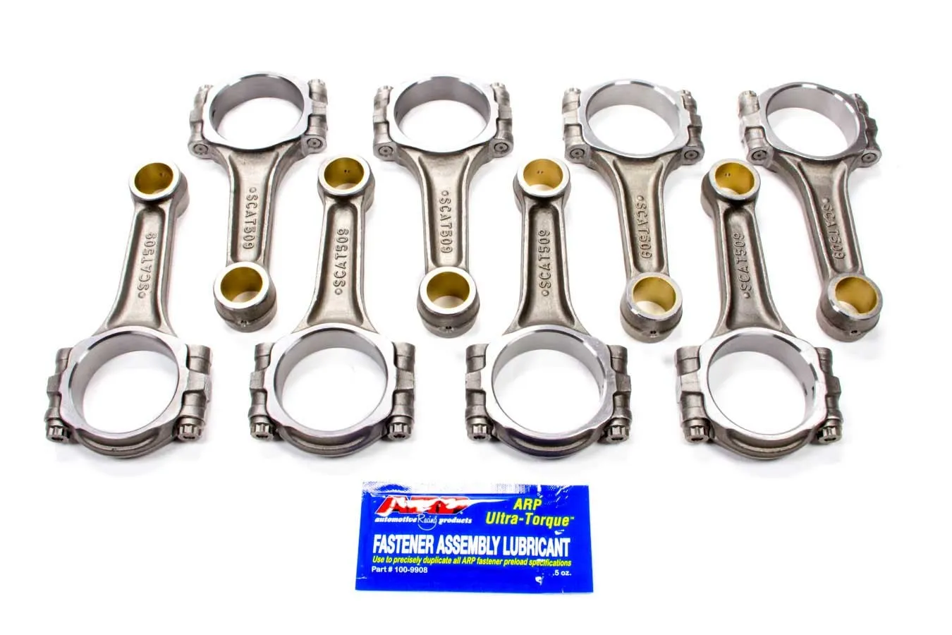 SCAT ENTERPRISES SBF 4340 Forged I-Beam Rods 5.090 2-ICR5090