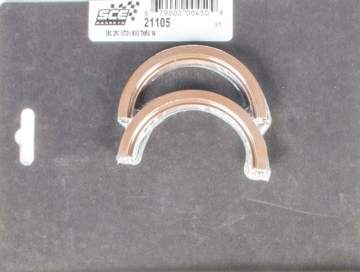 SCE GASKETS SBC Rear Main Seal - 2-Piece Viton 21105