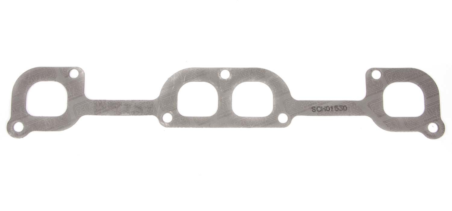 SCHOENFELD SBC Exhaust Gasket 18 Degree & ASCS Head 1530