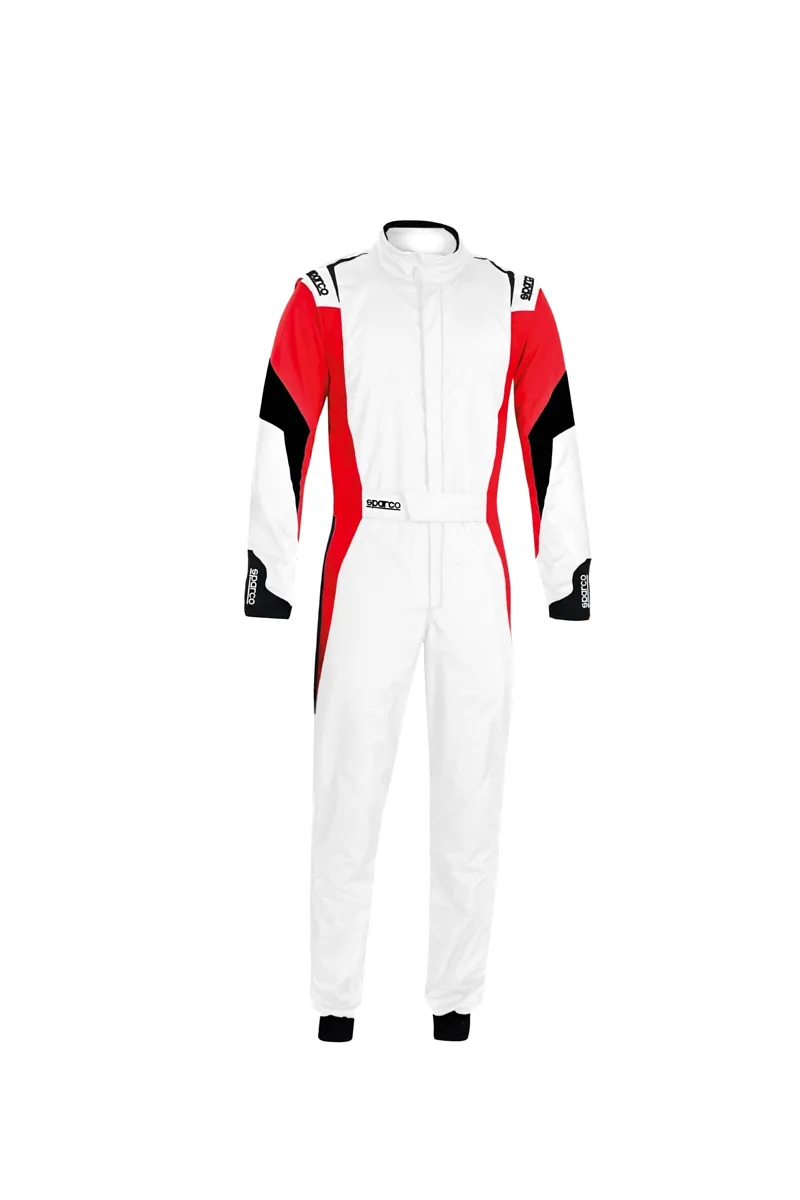 SPARCO Comp Suit White/Red Large / X-Large 001144B58BRNR