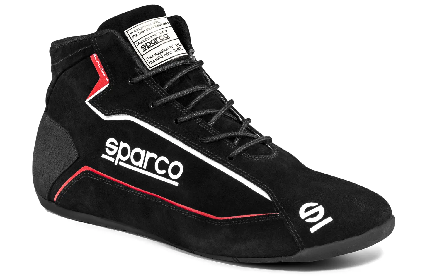 SPARCO Shoe Slalom + Black Size 9-9.5 Euro 43 00127443NR
