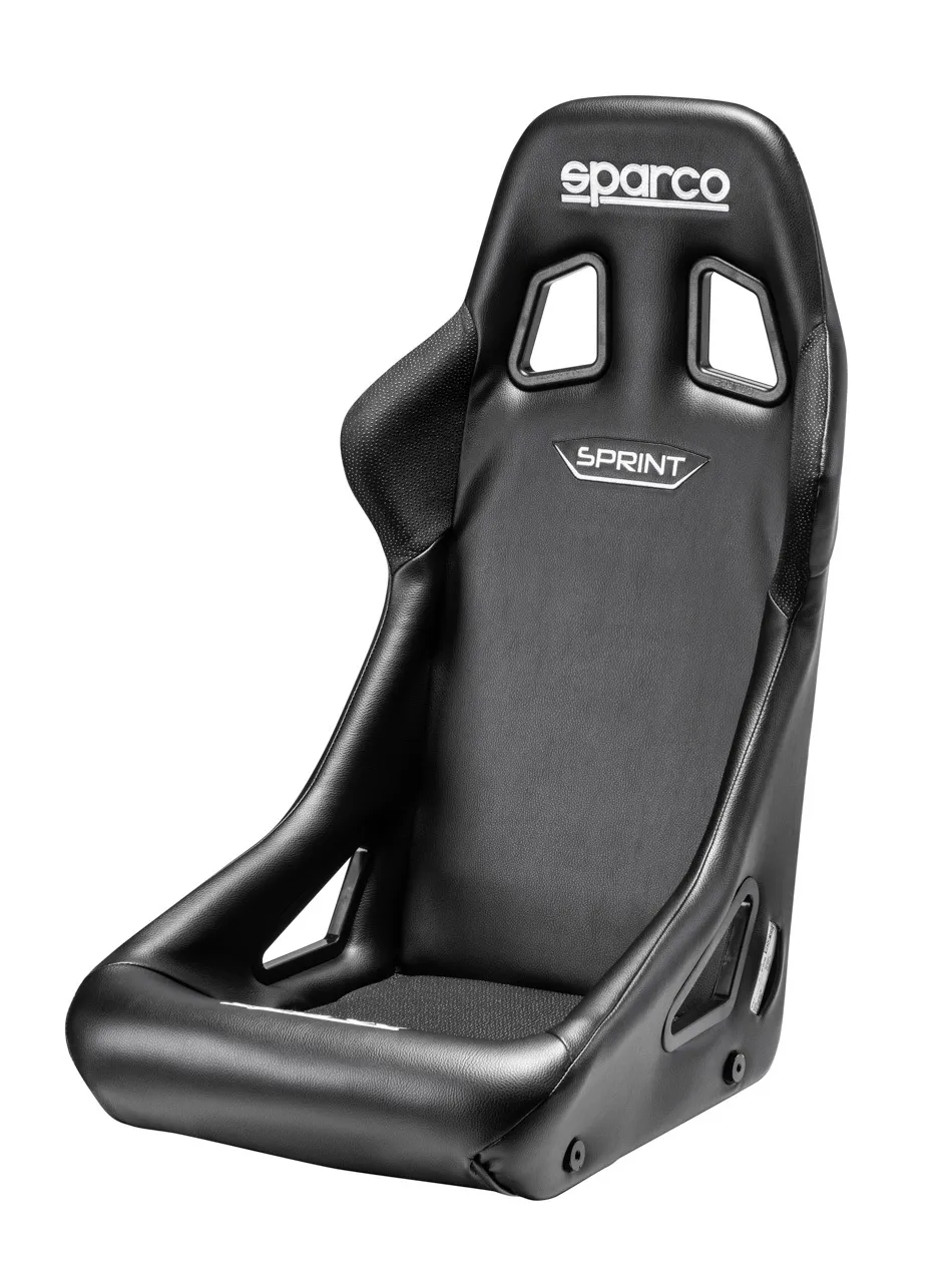 SPARCO Seat Sprint 2019 Black Vinyl 008235NRSKY