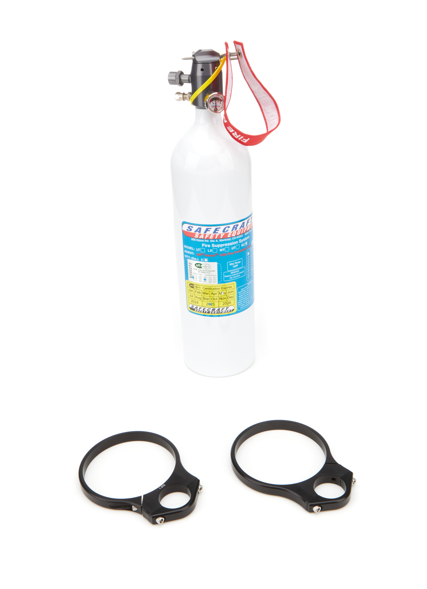 SAFECRAFT Fire Suppression System 5lb Sprint Sys w/Clamps SC5JEK-137