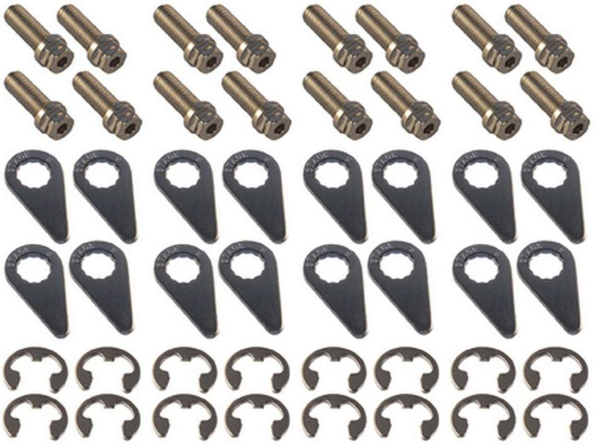 STAGE 8 FASTENERS Header Bolt Kit - 6pt. 3/8-16 x 1in (16) 8912A