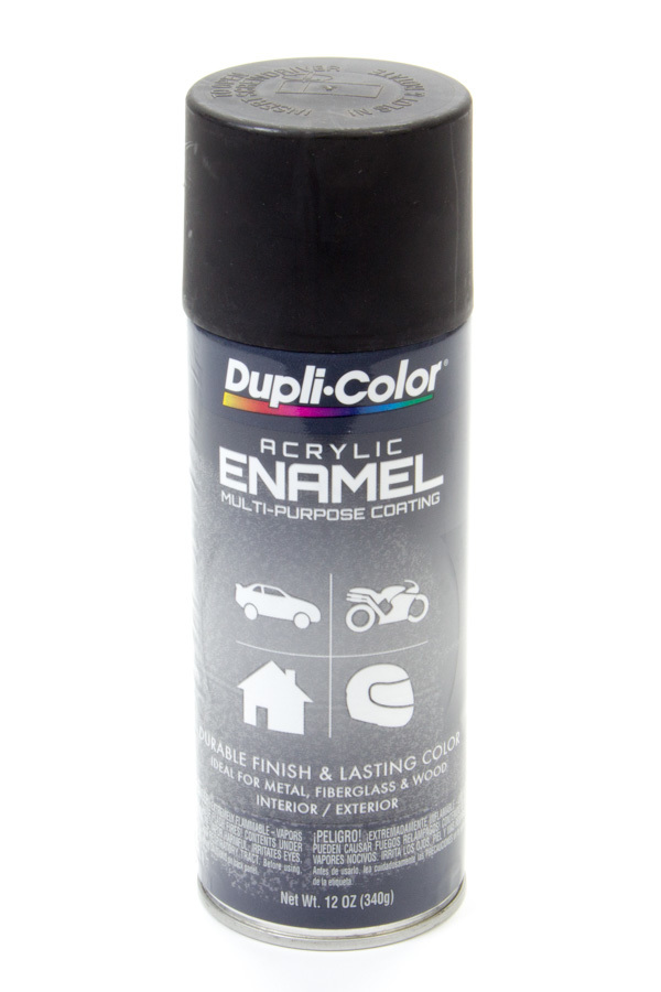 DUPLI-COLOR/KRYLON Semi Gloss Black Enamel Paint 12oz DA1603