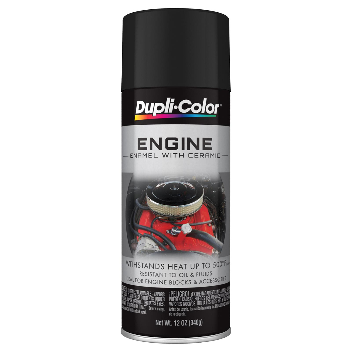 DUPLI-COLOR/KRYLON Paint Flat Black 11oz. DE1654
