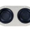 SEALS-IT Firewall Grommet 2-Hole 5.750in x 3in Blank GS10032HBL