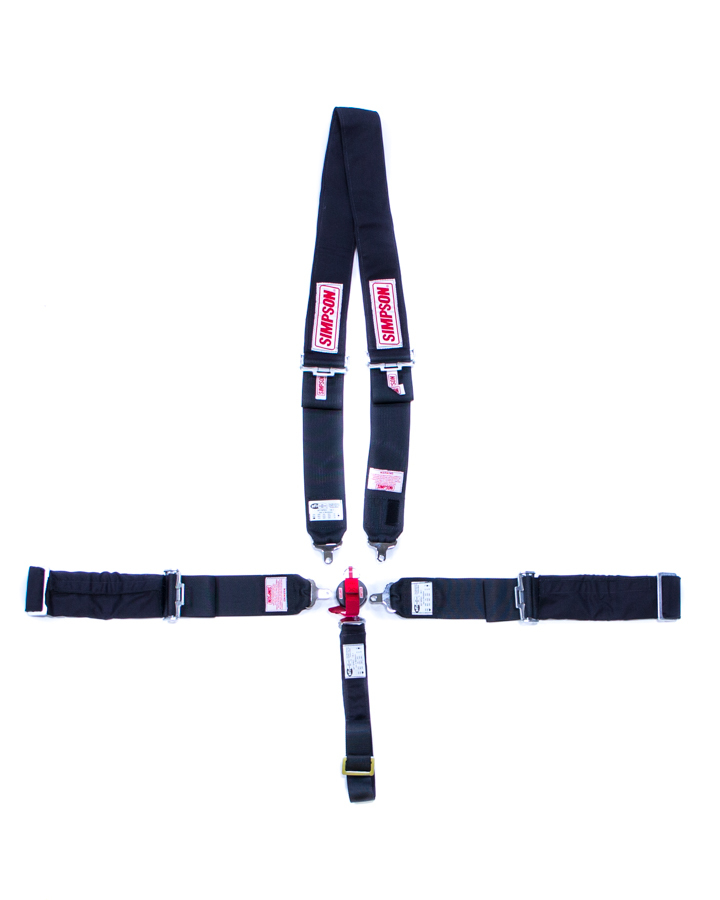 SIMPSON SAFETY 5-PT Harness System Drag Racing CL W/A 29116BK