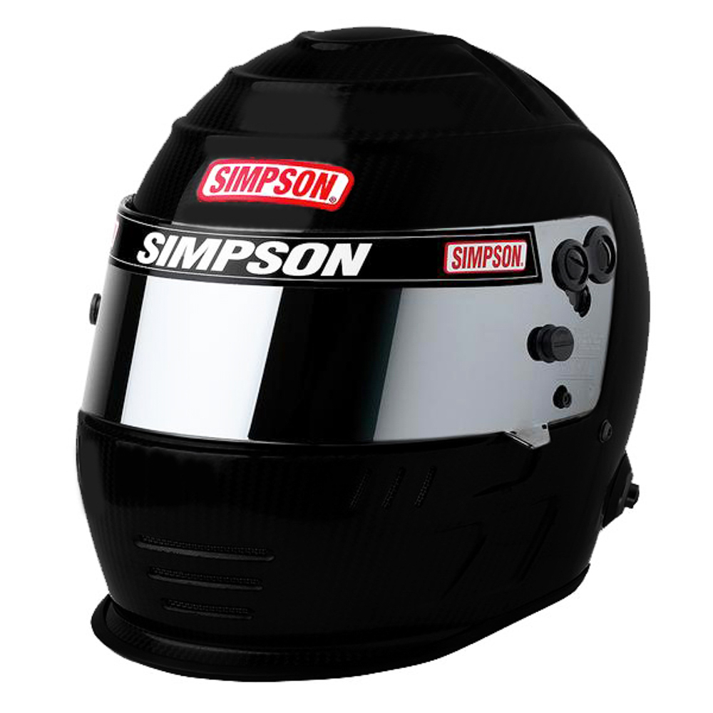 SIMPSON SAFETY Helmet Speedway Shark 7-3/8 Flat Black SA2020 7707388