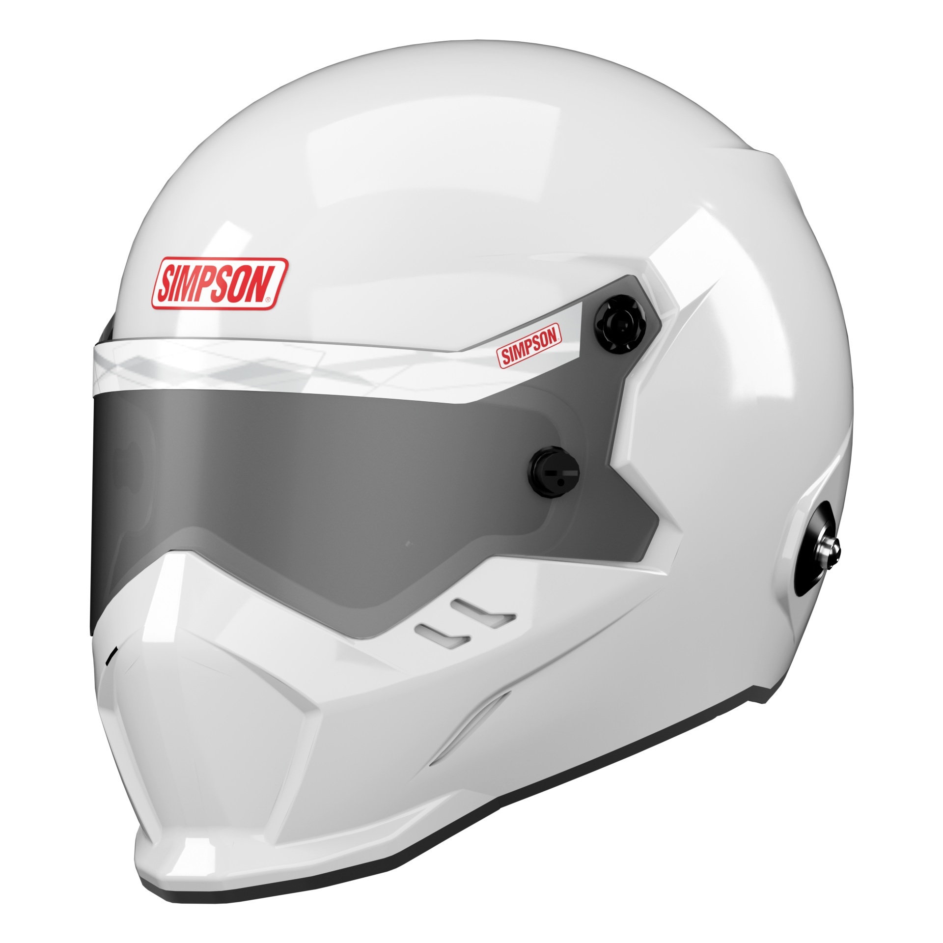 SIMPSON SAFETY Helmet KingSnake X-Lrg White SA2025 9290041
