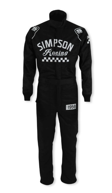 SIMPSON SAFETY Suit Checkers Large Black SFI 3.2A/5 CK02321