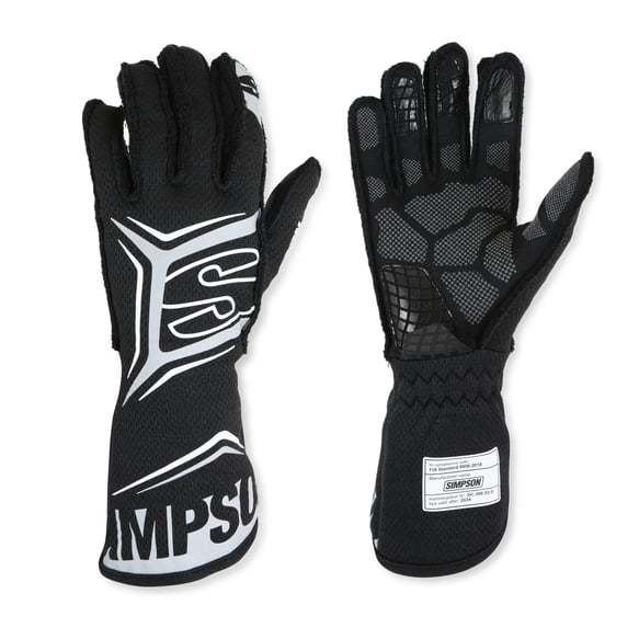 SIMPSON SAFETY Glove Magnata Small Black SFI 3.5/5 MGSK