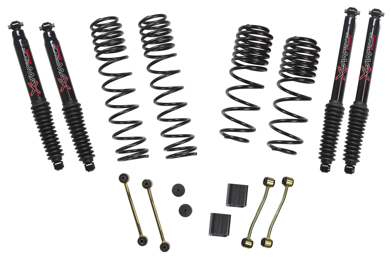 SKYJACKER 18- Jeep JL 2-2.5in Suspension Kit Black Max JL25BPBLT