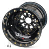 SANDER ENGINEERING 762 Series 16x16x4in 5x4.75 Bolt DBL BLK Cen 762161640IBOBS47BDBL-B