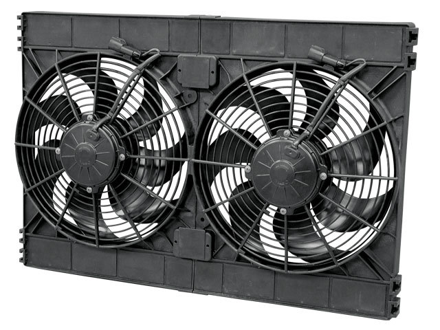 SPAL ADVANCED TECHNOLOGIES Dual 12in Puller Fan Curved Blade 3168 CFM 30102130 + 30130147 (4)