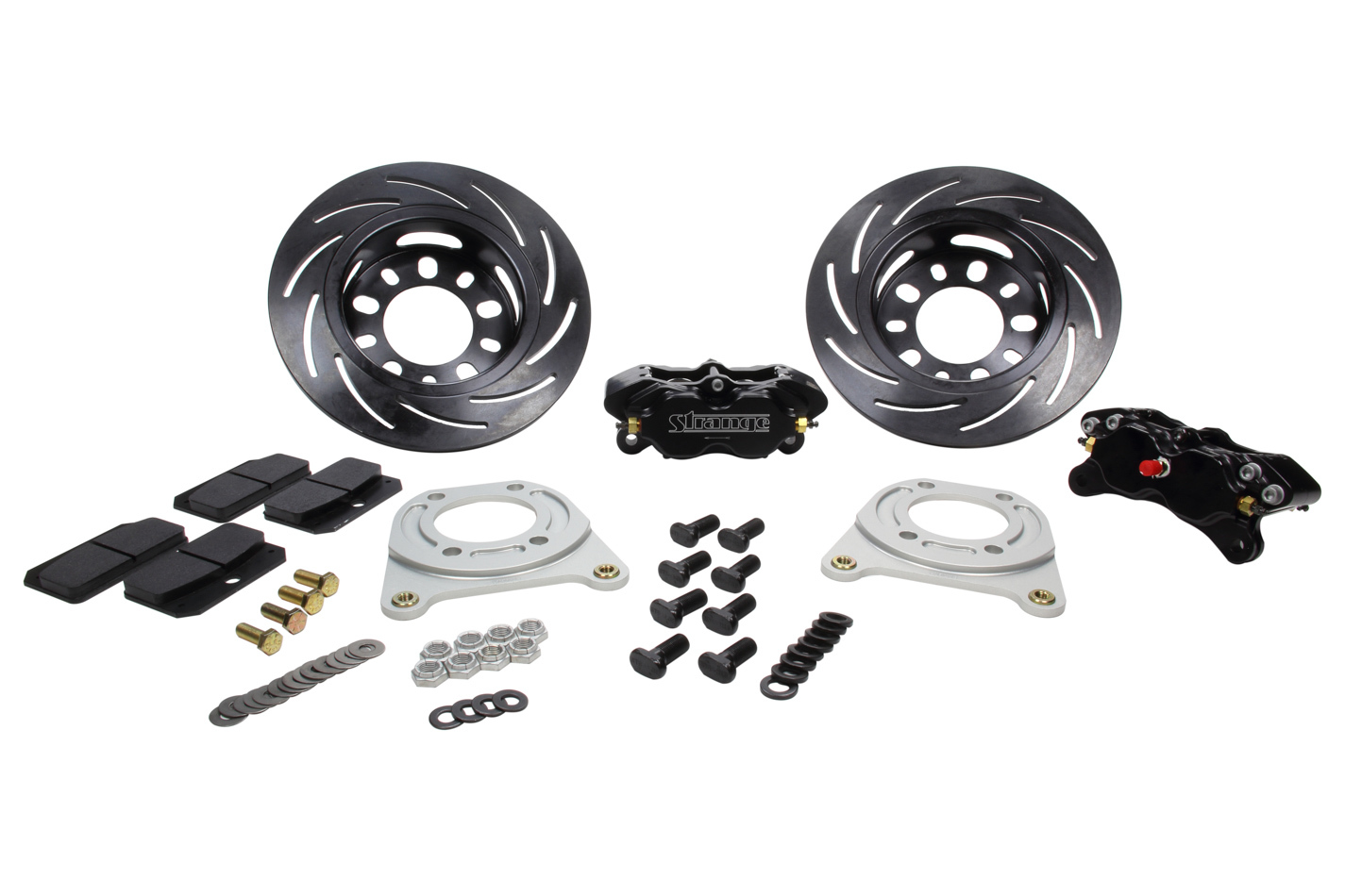 STRANGE Rear Brake Kit -Big Ford w/2.5in Offset Soft Pads B1707WC