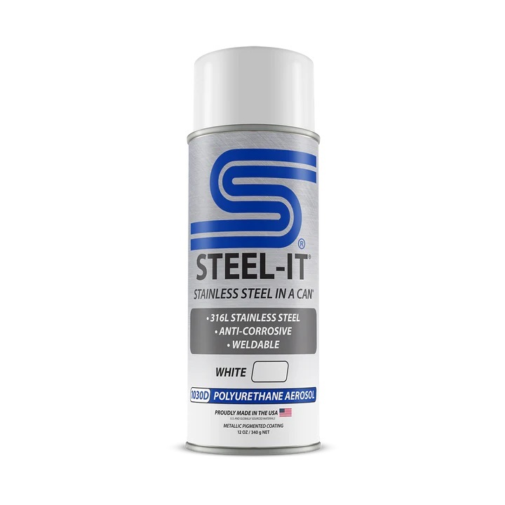 STEEL-IT White Polyurethane 12OZ Can FGAE1030D