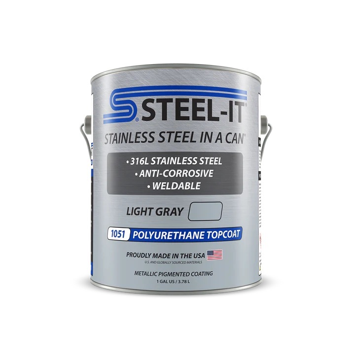 STEEL-IT Light Gray Polyurethane 1 Gallon FGPA1051G