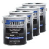 STEEL-IT Black Polyurethane Case 4 x 1 Gallon CASE1012G