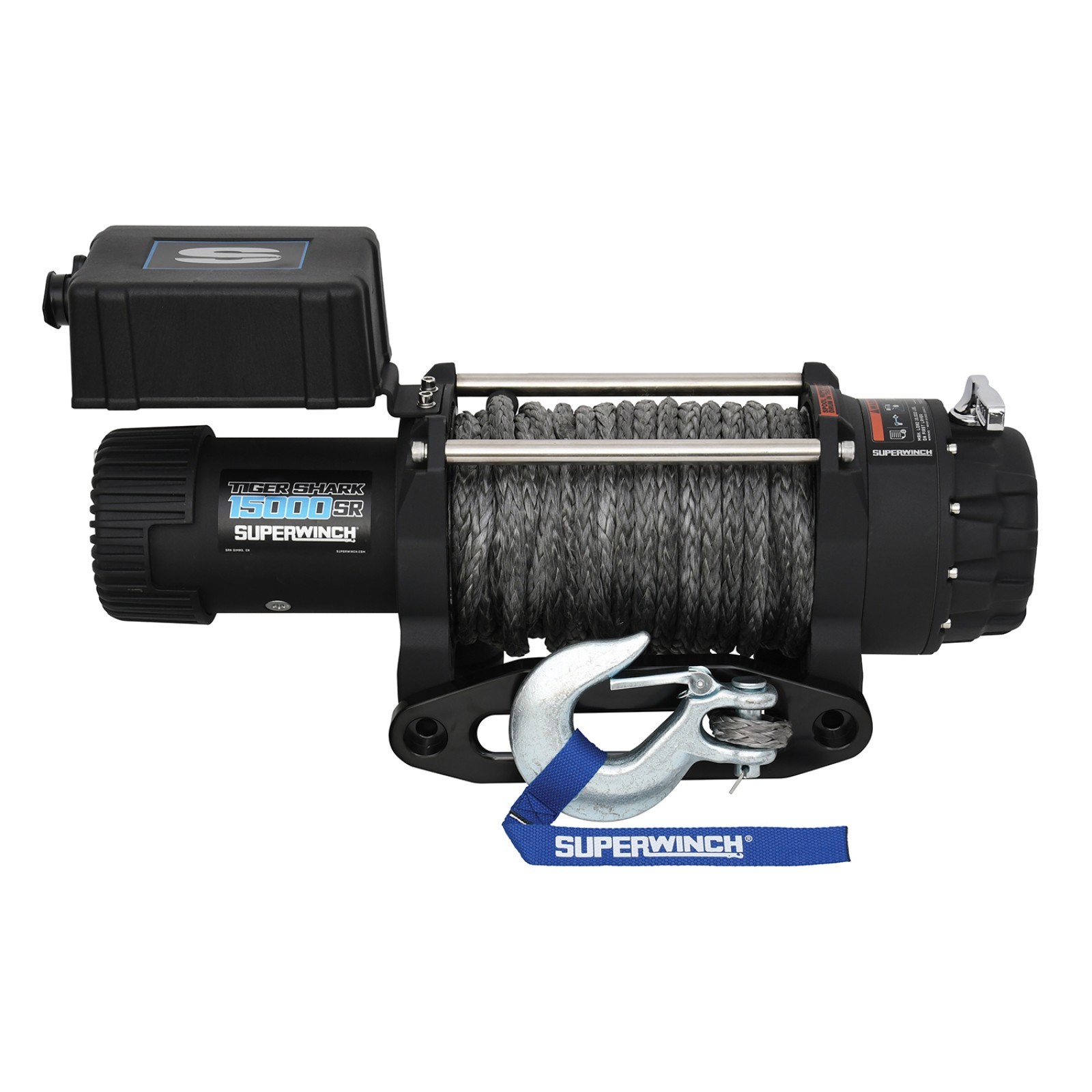SUPERWINCH 15000lb Winch 15/32in x 78ft Synthetic Rope 1515001