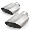STAINLESS WORKS Big Oval Exhaust Tips 3in Inlet 781300